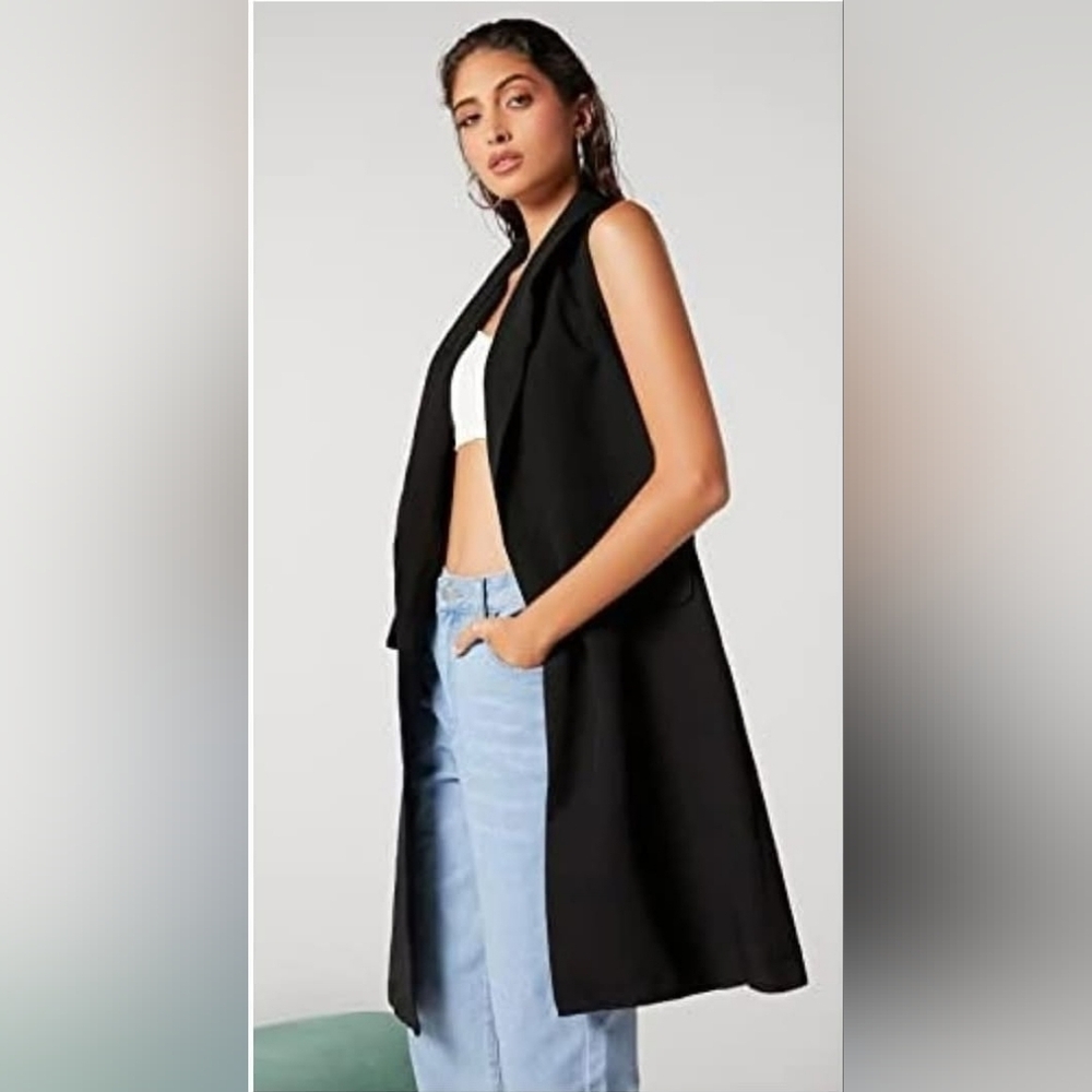 Zara Long Vest Size M